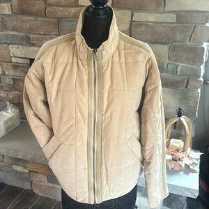 Pol cream/tan bomber fall jacket